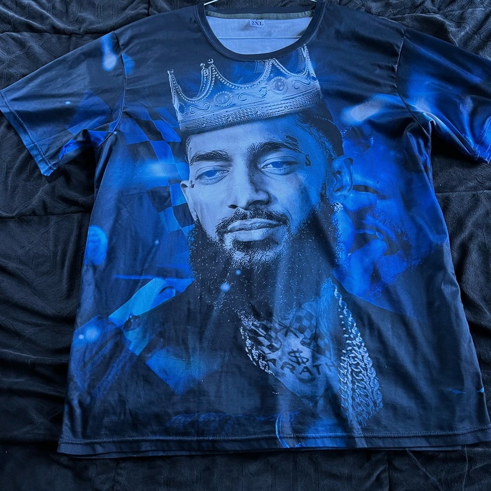 Blue Nipsey Hussle Shirt XXL
